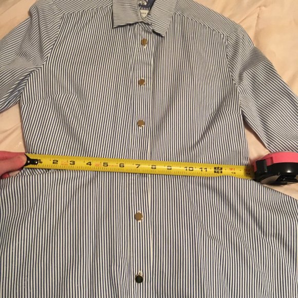 kate spade stripe peplum shirt blouse top size xs nwot - Picture 5 of 15